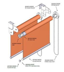 Componentes y Accesorios para Persianas de Acero |   Soporte de Techo Tipo Snap para Instalación Sencilla de Rieles de Persianas Enrollables - Product Image 2