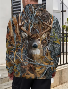 Sweat à capuche camouflage haut de gamme pour homme, idéal pour la chasse et les activités de plein air, pull chaud personnalisé - Product Image 4