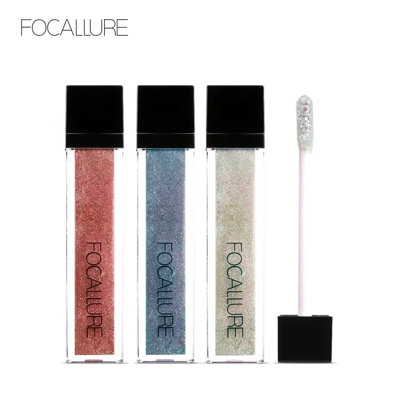 FOCALLURE FA56ที่มีคุณภาพสูง Glitter ของเหลวอายแชโดว์แต่งหน้าแห้งเร็วประกายอายแชโดว์