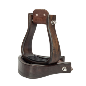 Estribos de Madera Hechos a Mano, Reposapiés de Madera Natural para Montar a Caballo y Soporte Ecuestre - Product Image 1