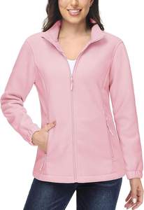 Chaqueta Acolchada de Forro Polar para Mujer, con Cierre, Ligera, Suave, Cálida, con Capucha, Mangas Largas, Bolsillos, Invierno, 100% Poliéster, Tejido de Punto - Product Image 3
