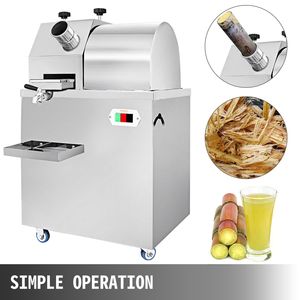 Commercial Sugarcane <b>Juice</b> <b>Extractor</b> Electric 3-Roller Press 304 Stainless Steel 660lb/h Output for Sugarcane Press Use - Product Image 3