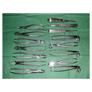 Dental Extraction Forceps & Elevators Kit Surgical Tooth Removal Set Manual Steel CE Reusable Autoclavable By <b>Blush</b> Surgical - Product Image 1