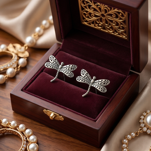 DIVYORO <b>SILVER</b> DRAGONFLY <b>STUDS</b> - Product Image 2