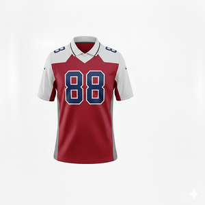 เสื้ออเมริกันฟุตบอลแบบปรับแต่งได้ - ชุดทีมพรีเมียมผ้าตาข่ายเบิร์ดอาย - รับผลิตแบบ OEM แบรนด์ส่วนตัว - Product Image 1