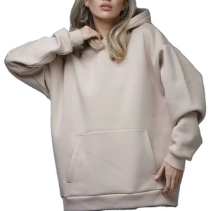 Sweat-shirts à capuche en molleton personnalisables à col rond, coupe classique, respirants, en polyester/coton, écologiques, séchage rapide, pour l'hiver - Product Image 5