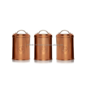 India Supply Handmade Iron Metal <b>Canisters</b> for <b>Sugar</b> <b>Coffee</b> <b>Tea</b> Storage-for Home Hotel Restaurant Kitchen Use - Product Image 2