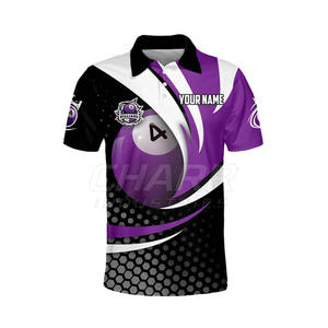 Camiseta de Polo Transpirable para Billar, Manga Corta, Jersey Deportivo para Entrenamiento Diario, Hecho en Pakistán - Product Image 4