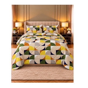 Edredón Moderno de Microfibra Estampada de 200 GSM para Camas Dobles y King Size, Colcha Decorativa Suave para Ropa de Cama - Product Image 4