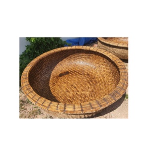 เป็นมิตรกับสิ่งแวดล้อมไม้ไผ่ coracles ตกแต่งสวนบ้าน/ตะกร้าเรือไม้ไผ่ธรรมชาติสําหรับตกปลาติดต่อ sandy99gdgmailcom