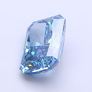 Diamant CVD bleu vif taille Radiant, pureté VS1, finition excellente, pierre libre certifiée, qualité de luxe, gemme. - Product Image 3