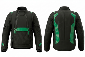 เสื้อแจ็คเก็ตขี่มอเตอร์ไซค์สำหรับกิจกรรมกลางแจ้ง ป้องกันน้ำ ป้องกันลม ออกแบบโลโก้ได้ตามต้องการ พิมพ์ลายได้  แจ็คเก็ตนักแข่งมอเตอร์ไซค์แบบมีแผ่นป้องกัน - Product Image 2