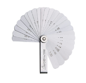 SHINWA Feeler <b>Gauge</b> 73782 for clearance gap <b>measurement</b> with 25 Leaves Range 65mm with portable plastic case - Product Image 1
