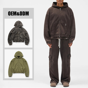 Sudadera con Capucha Corta Informal para Hombre, Sudadera Holgada de Gran Tamaño, Estilo Hip Hop Urbano, Prenda Superior para la Calle - Product Image 5