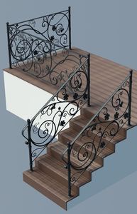 Impresionante Barandilla de Hierro Forjado para Escaleras: Los Mejores Diseños de Arte Metálico Elegantes, Duraderos y de Alta Calidad para su Casa Moderna - Product Image 3