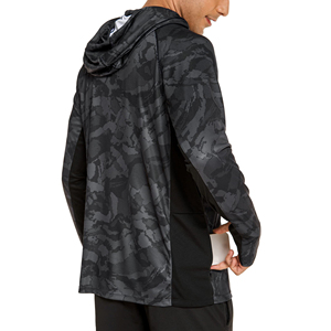 Sudadera de Pesca para Hombre con Capucha y Protección Solar de Secado Rápido, Camisa con Mangas para Canotaje o Pesca con Caña, UPF 50+, Tallas Grandes - Product Image 3