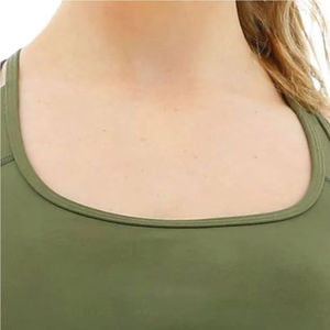 เสื้อชั้นในกีฬาสำหรับผู้หญิง – เสื้อชั้นในโยคะไร้ตะเข็บแบบร่อง, ชุดออกกำลังกายแบบกระชับปานกลาง, รับผลิตแบบ ODM ขายส่ง - Product Image 2