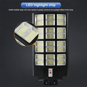 Lampione Solare LED Commerciale IP67 200W-300W con Sensore Crepuscolare, Corpo in ABS, Emissione Bianca, Certificato ROHS per Uso in Giardino - Product Image 5