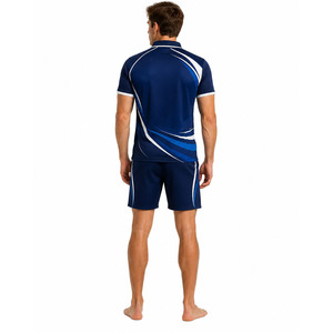 Ensemble polo et short pour homme de haute qualité, vêtements de sport décontractés d'été haut de gamme, logo personnalisé, fabricant de vêtements deux pièces - Product Image 2