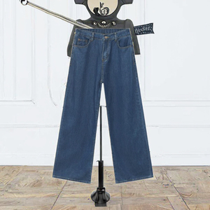 <b>Men</b>’s Signature Style Baggy <b>Jeans</b> Premium Denim Fabric Relaxed Oversized Fit <b>Wide</b> <b>Leg</b> Streetwear Trousers Garment - Product Image 2
