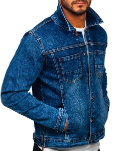Chaquetas vaqueras de alta calidad para hombre, diseño clásico, ropa de calle informal para exteriores, Chaquetas vaqueras de moda - Product Image 3