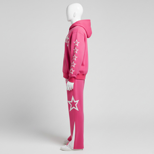 Conjunto de Sudadera con Capucha y Pantalones Deportivos de Algodón 100% Pesado con Logotipo Personalizado DTG 2026, Cierre con Cordón, Venta al Por Mayor - Product Image 3
