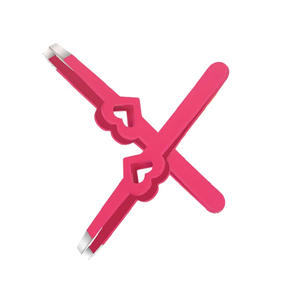 Pinzas de acero inoxidable para pestañas, herramienta de belleza oblicua para injerto de pestañas postizas y extracción de vello. - Product Image 1