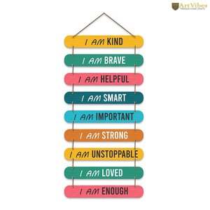 Moderno Cuadro de Madera para Colgar en la Pared con Frases de Autocuidado, Decoración de MDF para el Hogar, Arte para la Sala de Estar, Regalo - Product Image 4