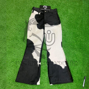 Pantalones de Hombre 2026 de Cuero Genuino con Pelo de Vaca, Cintura Elástica, Corte Medio, Estilo Hip Hop, Atrevido y a la Moda - Product Image 3