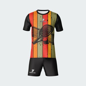 Nuevo Uniforme de Pickleball para Hombre, Cuello Redondo, Alta Calidad, Secado Rápido, Manga Corta, Absorbe la Humedad - Product Image 5