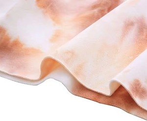 Écharpe tissée pour femme, teinte par immersion, tons pastel doux, légère, accessoire de mode, ourlet à volants, style automne - Product Image 1