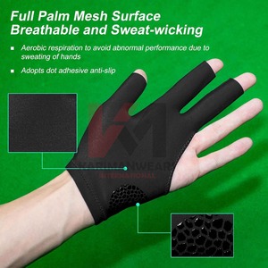 ถุงมือบิลเลียดมืออาชีพ น้ำหนักเบา สวมใส่สบาย ยึดเกาะดีเยี่ยม วัสดุทนทาน สำหรับผู้เล่นพูลและสนุกเกอร์ - Product Image 5