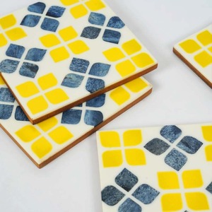 Sous-verres en os incrusté noir et blanc en gros, taille personnalisable pour ustensiles de cuisine – Produit phare - Product Image 3