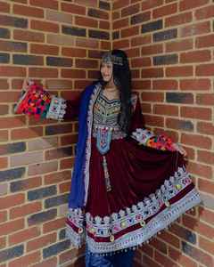 Vestidos de Mujer Estilo Afgano, Novedades 2026, Bordados a Mano con Borlas, Tallas Personalizadas, Vestido Afgano para Mujeres Adultas - Product Image 4