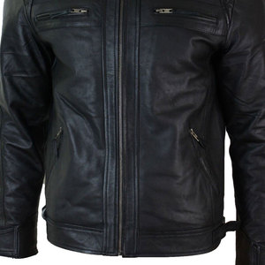 Men Leather Jacket Wholesale Price Pu Leather Jacket Men Fashion Leather Jacket best for OEM services <b>cheap</b> quality for men - Product Image 6