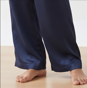 Ensemble de pyjama ample et surdimensionné en satin de soie modal 100 % doux de haute qualité pour femme, idéal pour l'hiver, style streetwear personnalisé - Product Image 4