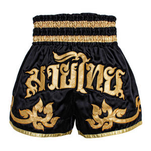 กางเกง MMA คุณภาพพรีเมียมขายส่ง โลโก้สั่งทำได้ 100% โพลีเอสเตอร์ กางเกงชกมวยแบบยืดได้สำหรับผู้ชาย กางเกงมวยไทยสั่งทำได้ - Product Image 2