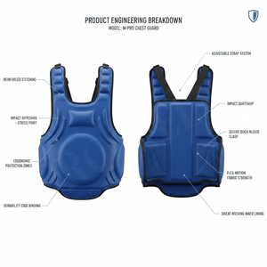 Protector de Pecho de Cuero PU de Alta Calidad para Artes Marciales, Taekwondo, Karate, Boxeo, Equipo de Seguridad, Diseño de Logotipo Personalizado - Product Image 2