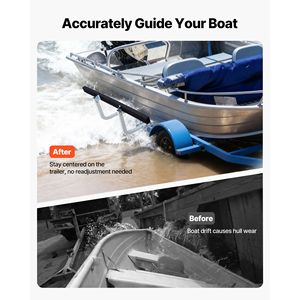 Guide per Rimorchi per Barche e Moto d'Acqua Regolabili in Altezza 16.7-18.7 Pollici, 2 Pezzi, in Acciaio Rinforzato con Supporto - Product Image 2