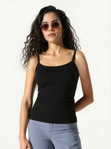 Top corto de verano para mujer, camiseta sin mangas con cuello en V, lencería sexy, camiseta corta acanalada, ropa interior deportiva, tops de sujetador sin costuras, camisola - Product Image 5