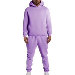 Ensemble de survêtement d'hiver à capuche pour homme, 2 pièces, en coton 100% de haute qualité, séchage rapide, avec logo personnalisé imprimé, collection 2026 - Product Image 2