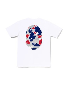 T-shirt unisexe blanc à manches courtes, coupe classique, imprimé camouflage drapeau américain, streetwear, tricoté 100% coton, col rond, anti-plis - Product Image 4