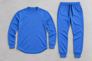 ชุดวอร์มผู้ชายสีน้ำเงิน เสื้อแขนยาว กางเกงจ็อกเกอร์ ชุดลำลองสำหรับเล่นกีฬา - Product Image 6