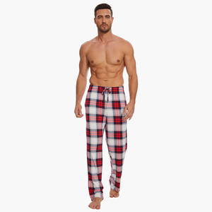 Wholesale <b>Loungewear</b> Modal <b>Mens</b> Pajama <b>Pants</b> Custom Cotton Plaid Bamboo Pajama <b>Pants</b> <b>Men's</b> Sleepwear Soft Breathable Nightwear - Product Image 3