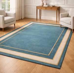 Modern Scandinavian Hand Tufted Wool Carpet 100% New Zealand Wool Non-Slip Floral Pattern Custom Size Luxury Area Rug - Product Image 1