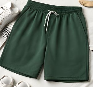 Shorts en molleton français 240 GSM pour hommes, OEM ODM, shorts de sport en coton, logo personnalisé, streetwear, shorts d'été - Product Image 3