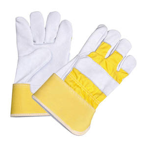 ถุงมือช่างหนังกันลื่นสำหรับหน้าจอสัมผัส ข้อมือยืดหยุ่น 11 ออนซ์ ปราศจากน้ำยาง รับสกรีนโลโก้ สำหรับงานสวนและก่อสร้าง - Product Image 2