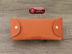 Rustic Full Grain Leather Sunglasses Pouch Heavy Duty Travel Eyewear Cover Custom Logo Available LGC-0135 - Product Image 3