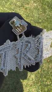 Colgante de Lujo de Plata de Ley 925 con Moissanita VVS, Chapado en Oro de 18K, Certificado GCI e IDGL, Estilo Hip Hop, Doble Capa, Dos Tonos - Product Image 6