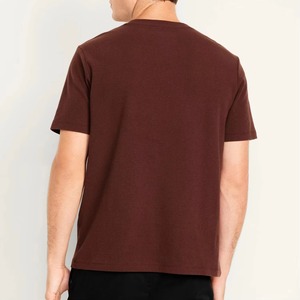 Camiseta de Manga Corta para Hombre, Cuello Redondo, Color Sólido, Algodón y Elastano, Preencogida, Antipilling, para Gimnasio y Deporte - Product Image 6